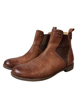 OluKai Kualona Brown Leather Chelsea Boots Women's Size 9